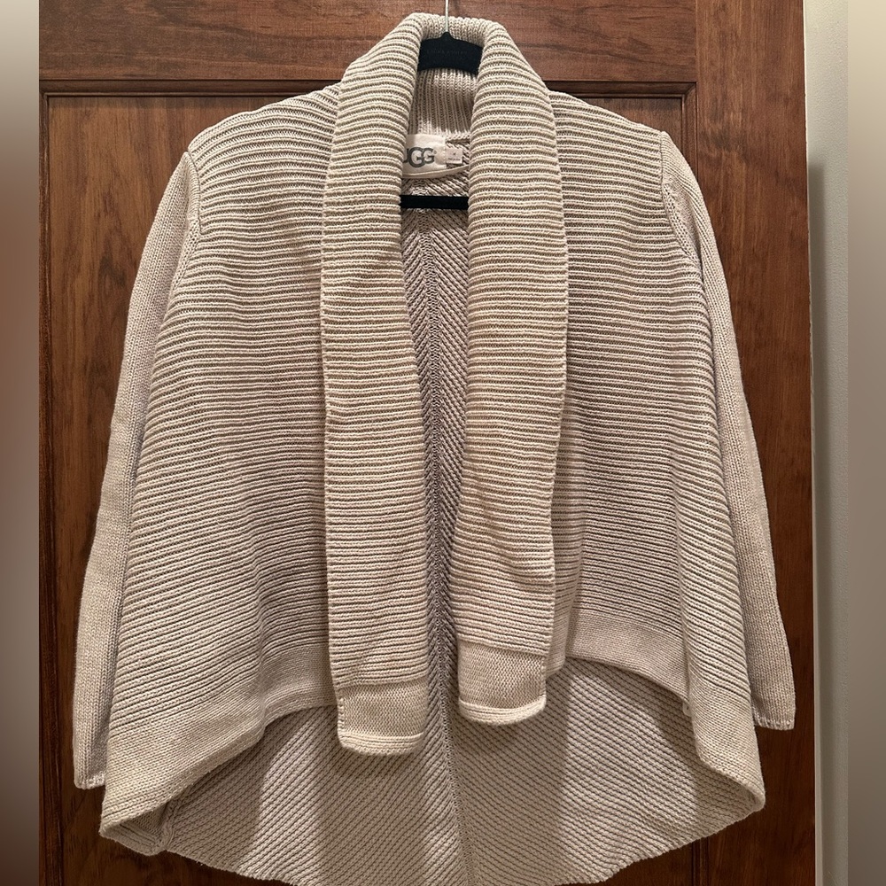 Ugh Beige Knit Cardigan